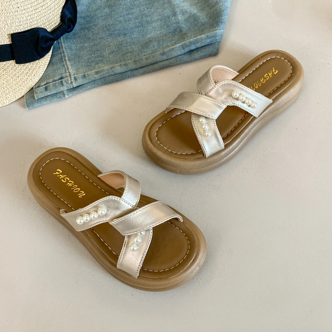 厚底拖鞋女士夏季外穿2025新款凉鞋绝美巨好看不累脚配裙子凉拖鞋