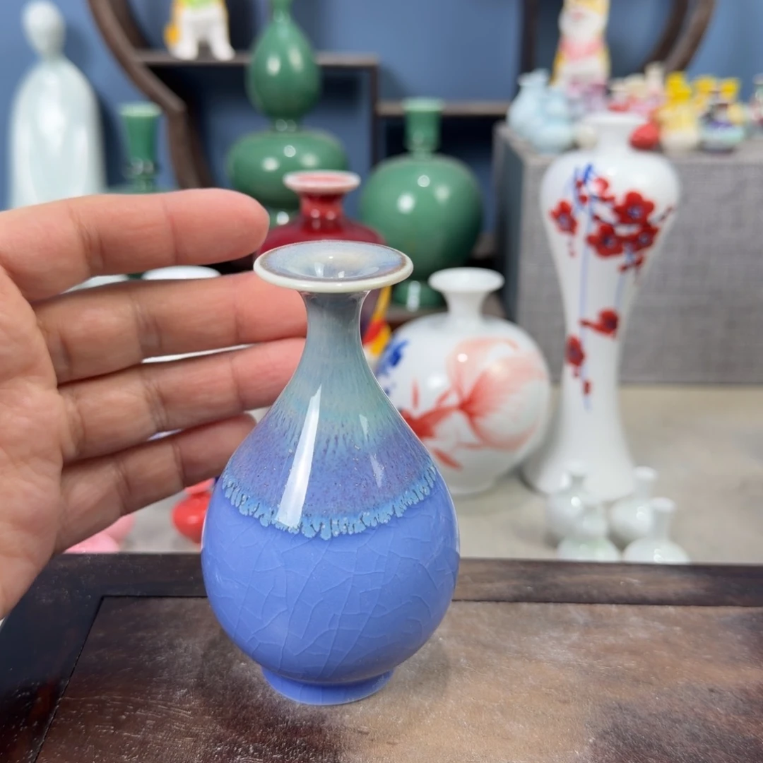 陶瓷手工小花器摆件