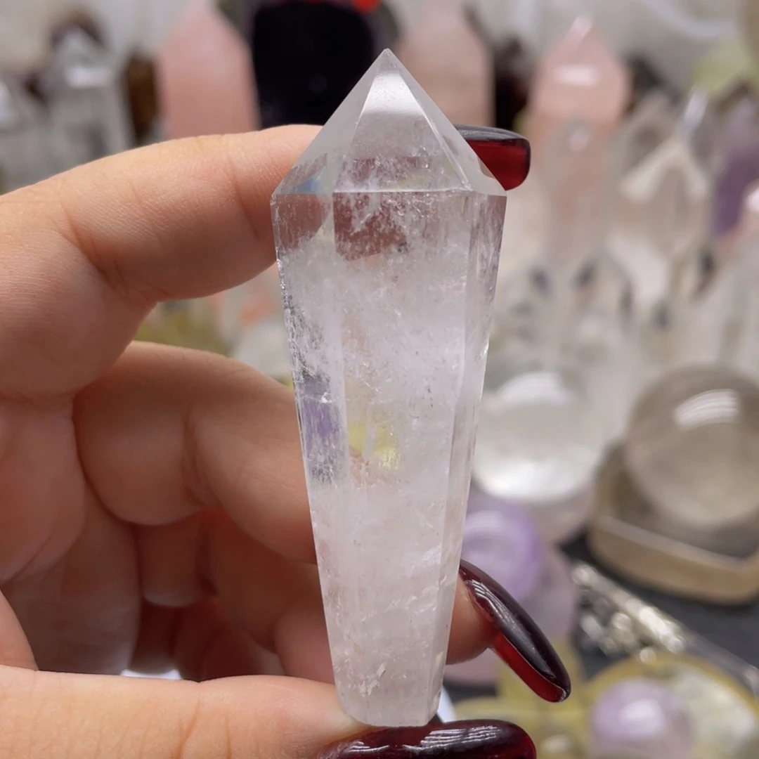 未镶嵌珠宝半成品水晶4白水权杖