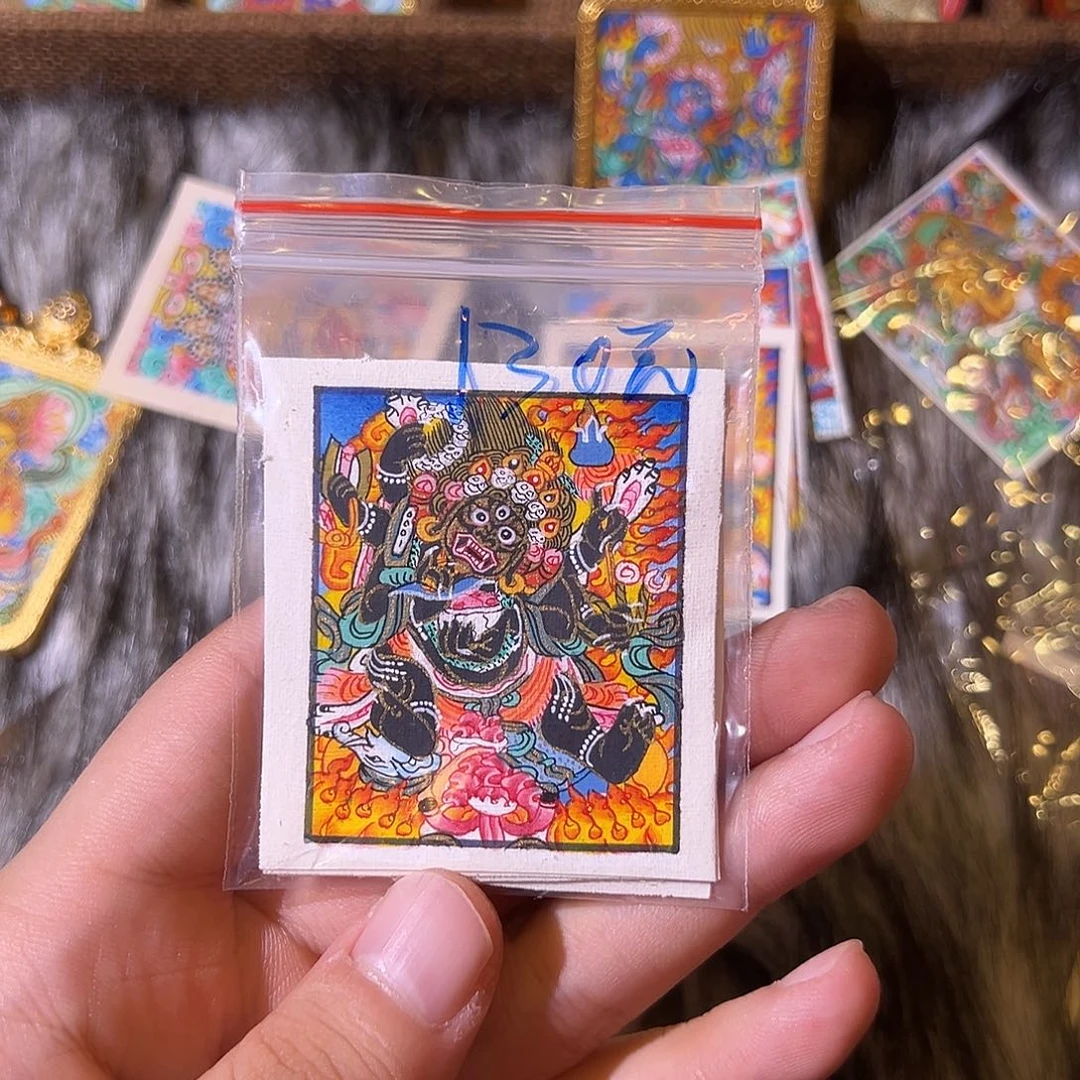吊坠纯手绘黑六臂