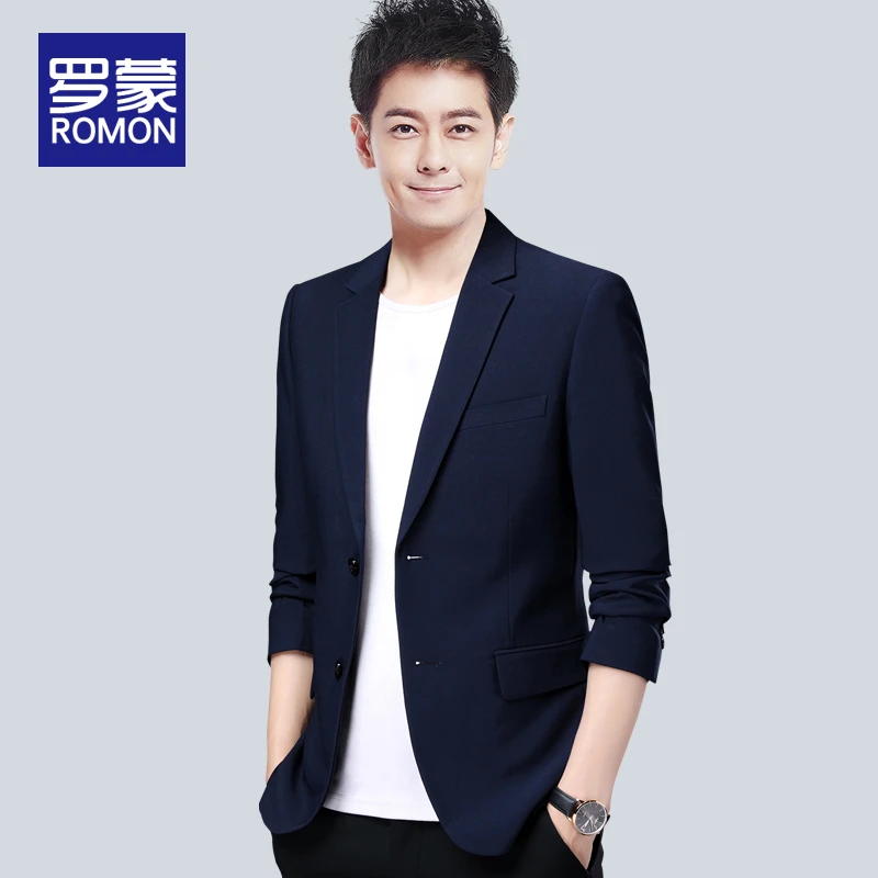 罗蒙西服男春秋2025新款休闲职业衣服西装上衣男装春季单西外套男