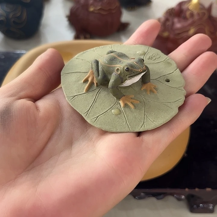 紫砂茶宠紫砂茶宠摆件青蛙王子