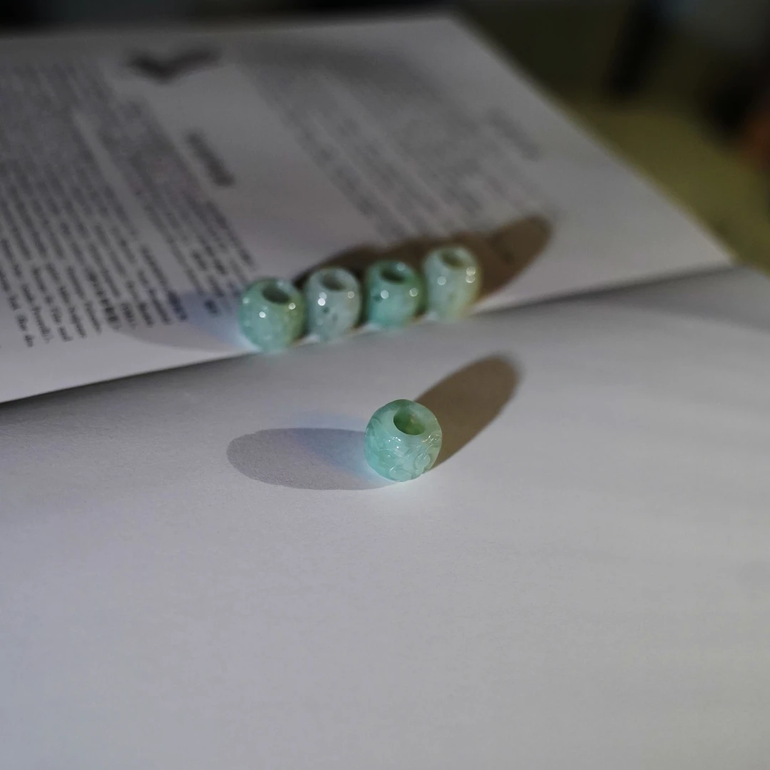 缅料翡翠桶珠14*12多样性发其一 5213