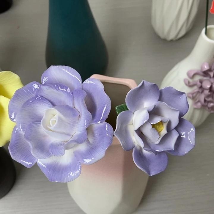 陶瓷手工制作陶瓷花