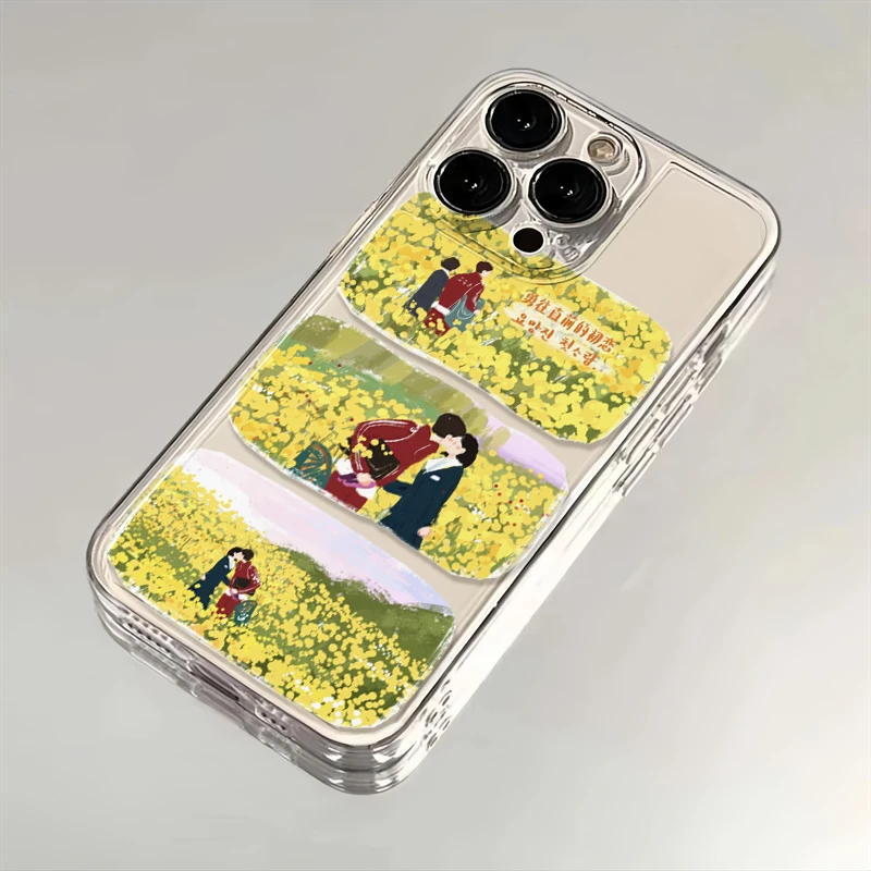 苦尽柑来油菜花适用苹果iPhone16promax小米15华为70手机壳太空MT
