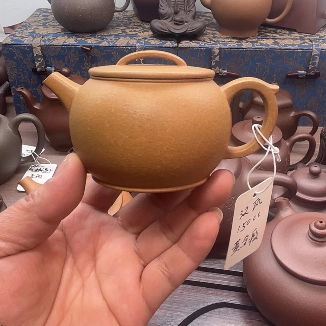 紫砂壶原矿段泥汉瓦壶150cc