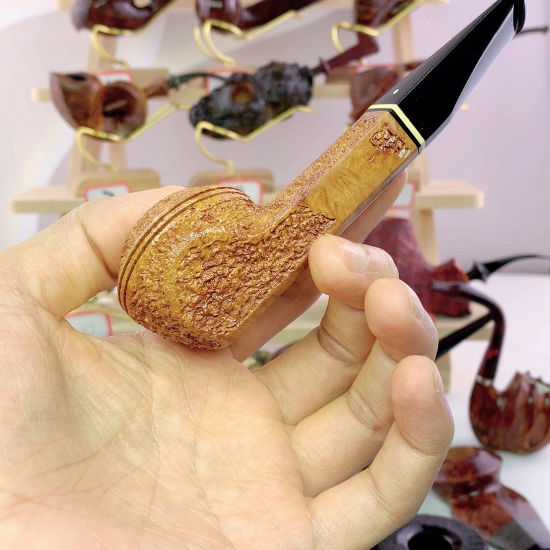 泽***深意大利石楠木海盐雕刻牛头