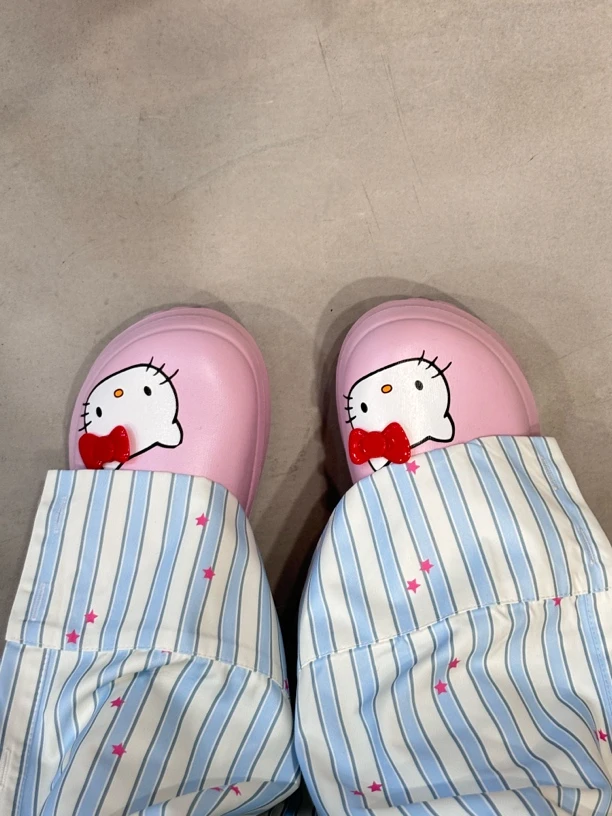 冰淇淋-粉色Kitty厨师鞋
