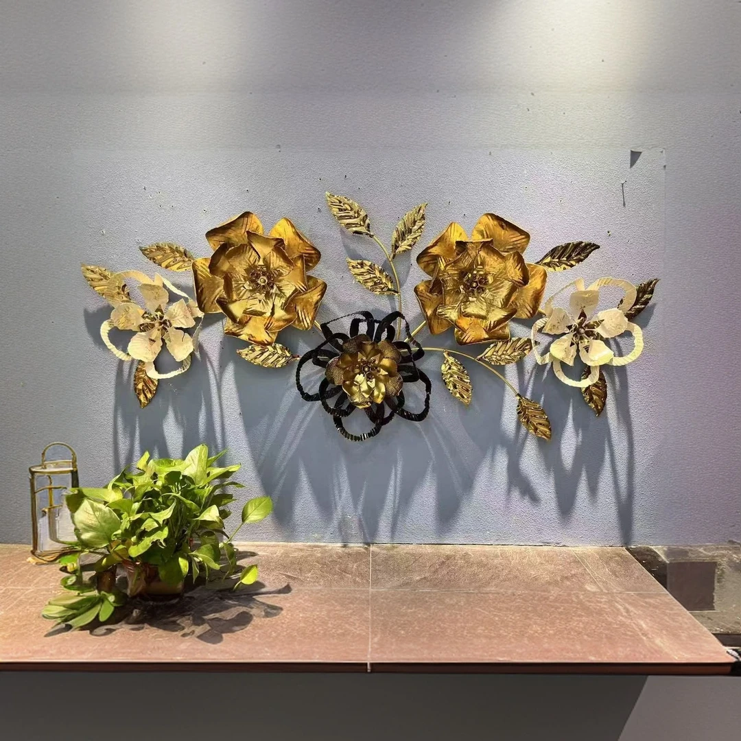 创意铁艺挂钟客厅玄关墙面装饰钟表家用餐厅书房厨房静音时钟