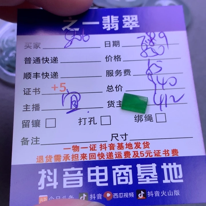 翡翠未镶嵌颈饰用***6