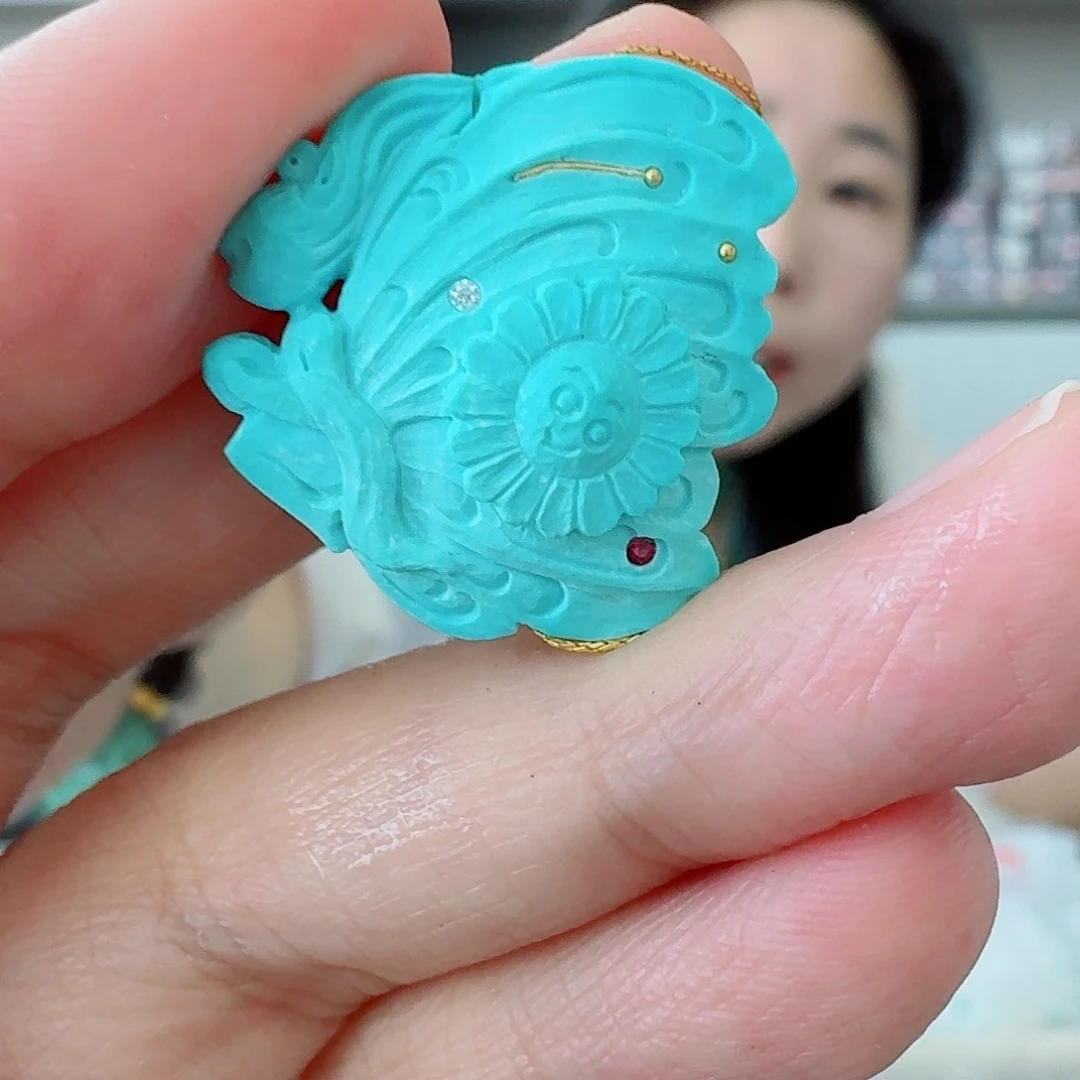绿松石未镶嵌珠宝半成品