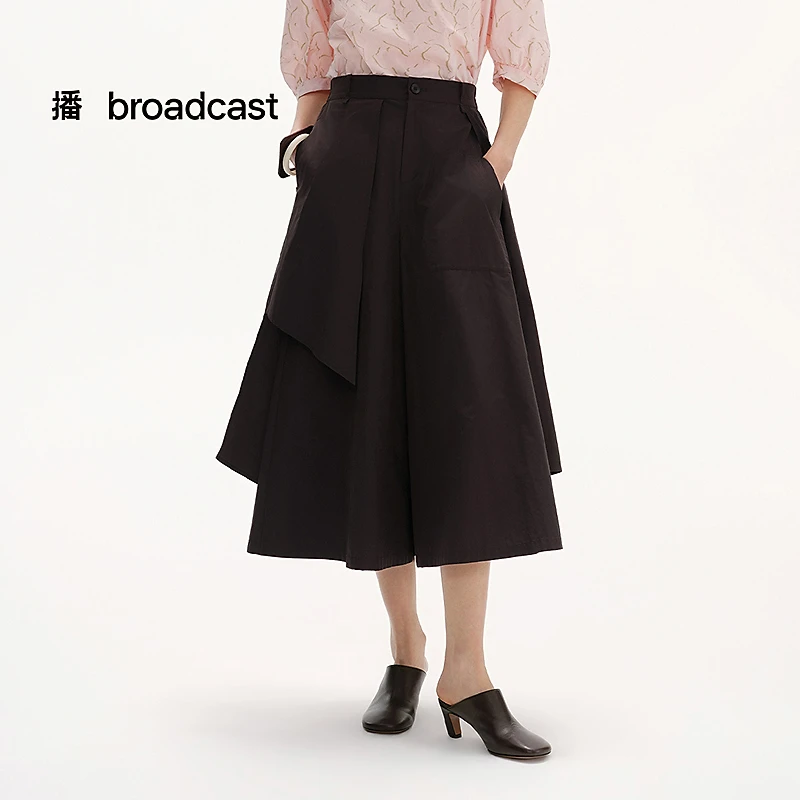 broadcast/播【商场同款】25不规则剪裁时尚解构休闲裤BDS2KD2446