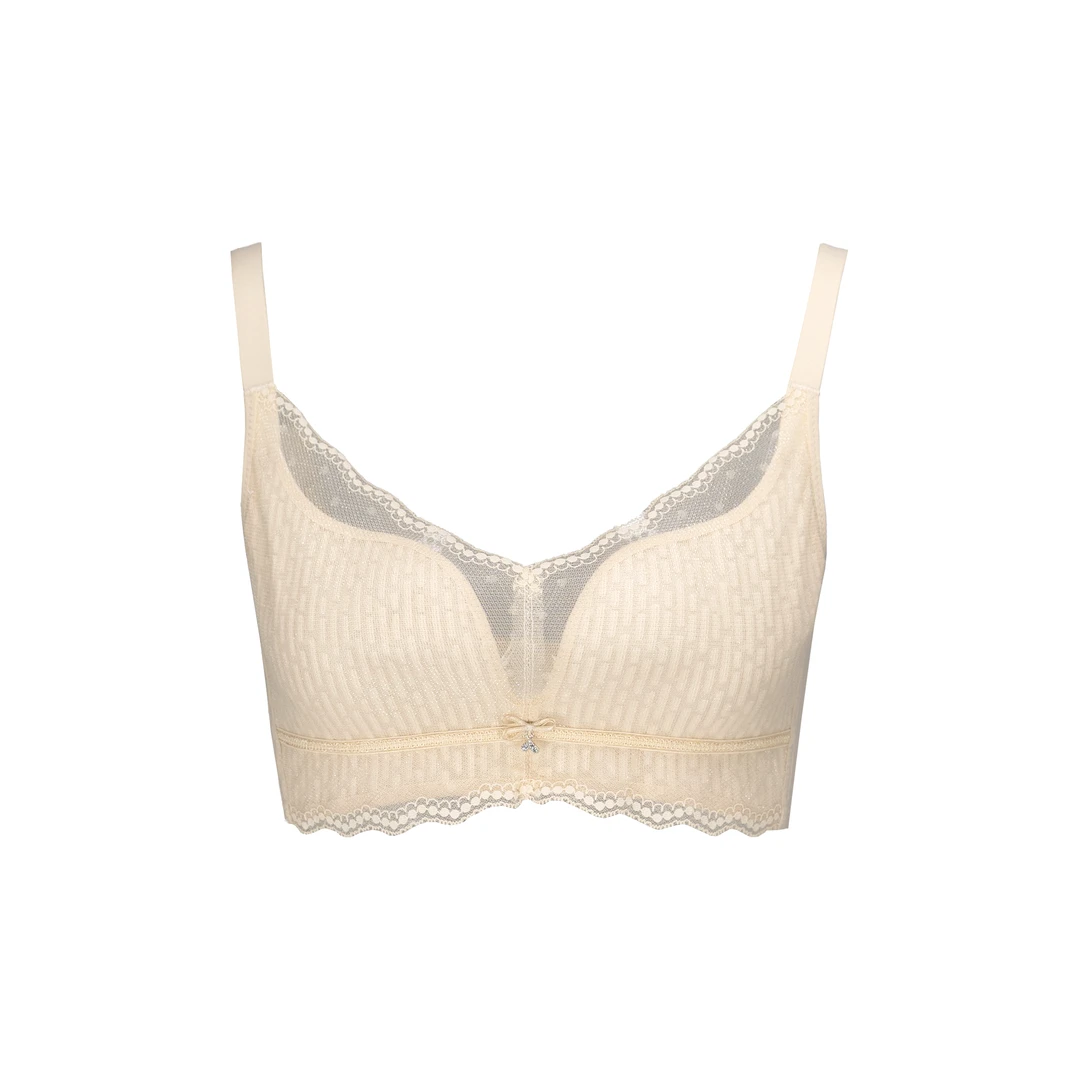 【空调杯大胸内衣】聚拢上托防下垂显小透气文胸~0.1cm