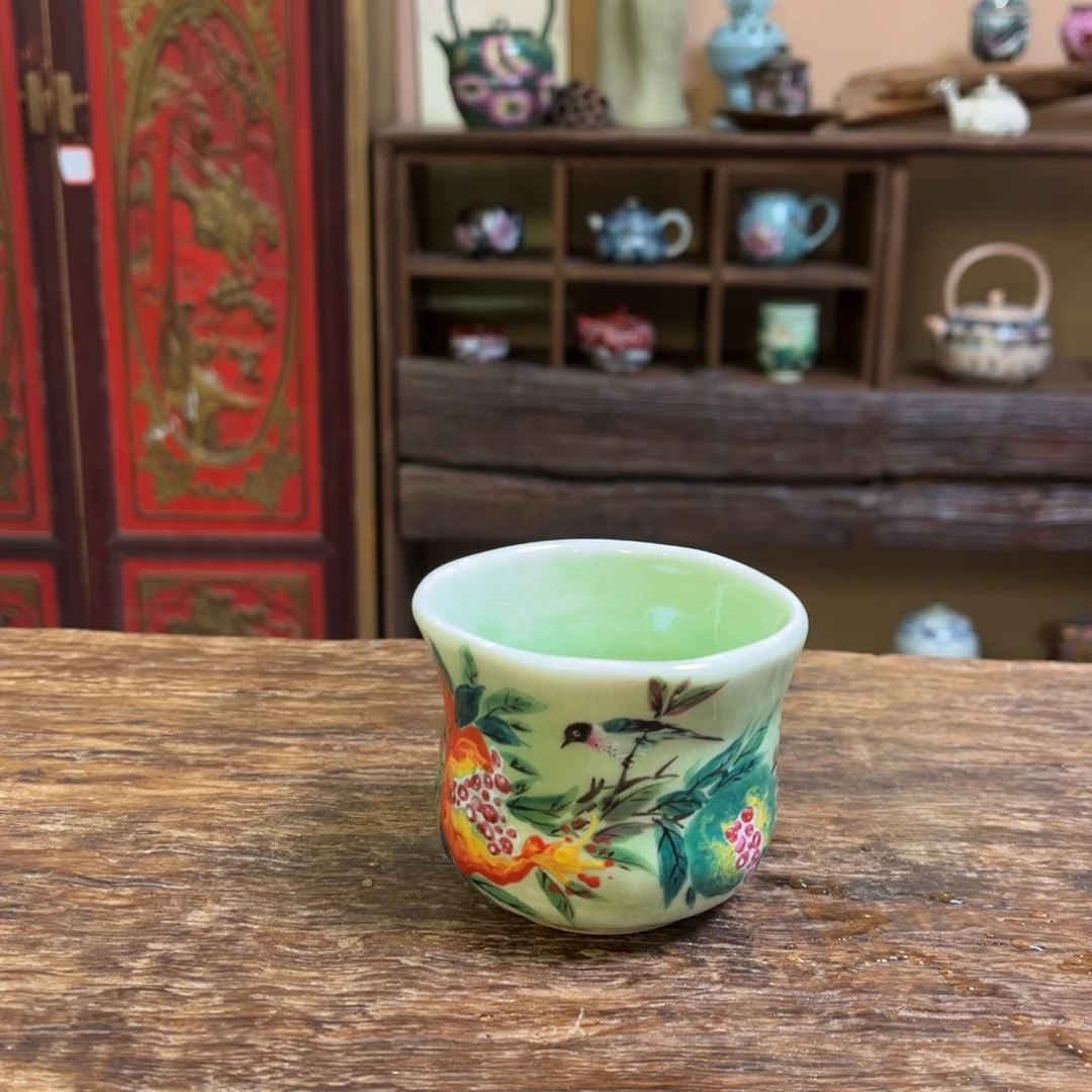 柴烧手工手绘陶瓷