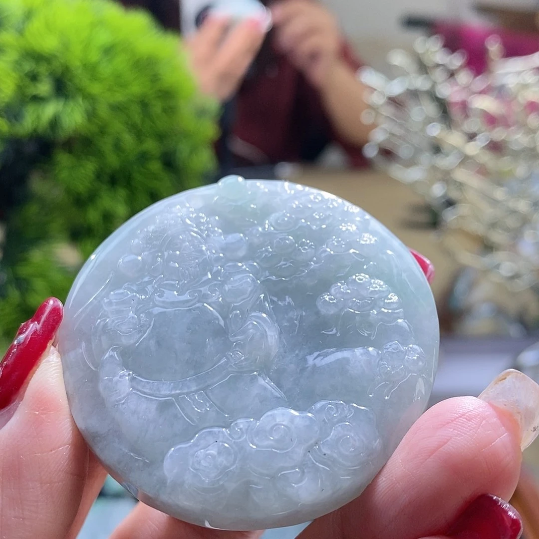 【闪购商品】翡翠颈饰未镶嵌财神