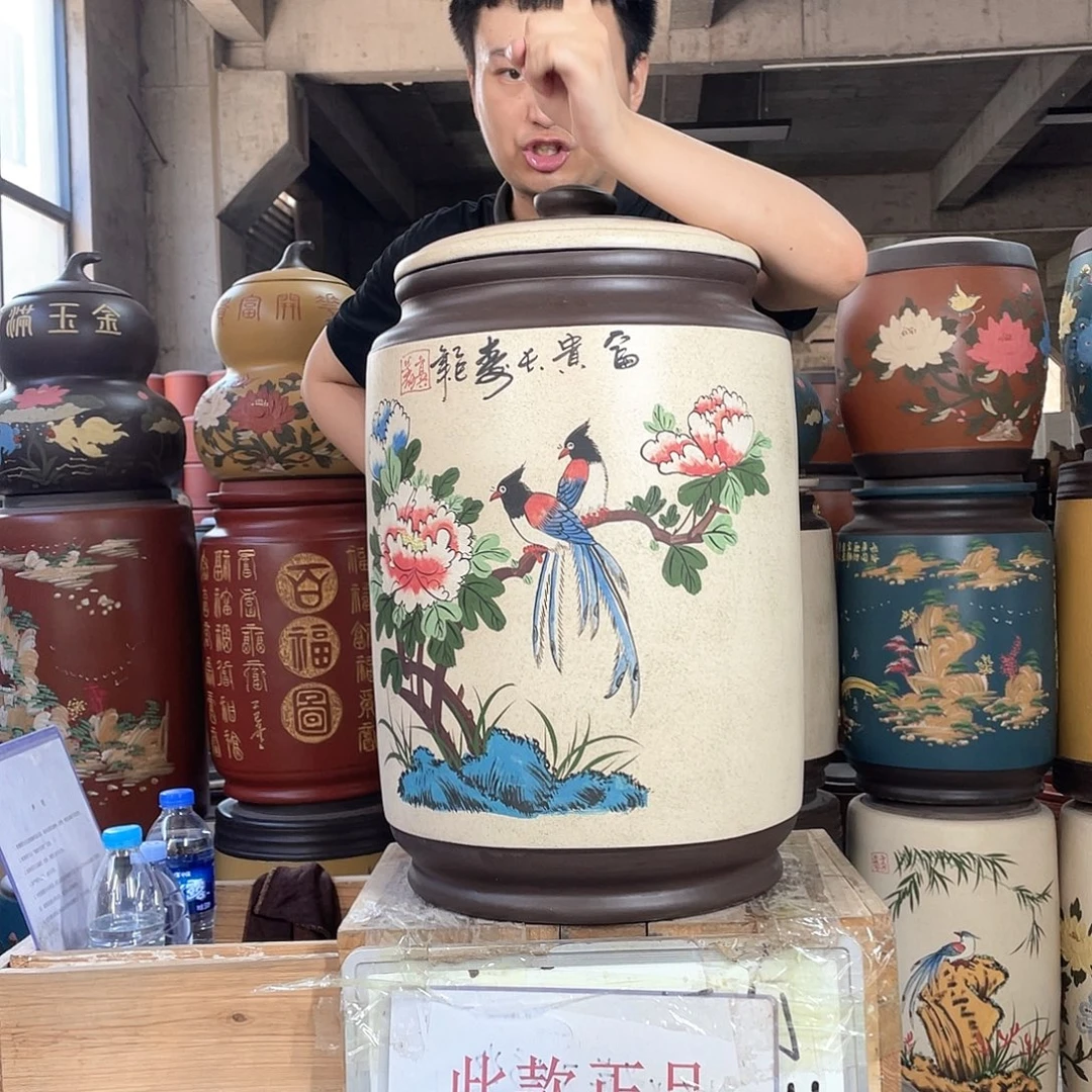宜兴原矿紫砂茶叶罐