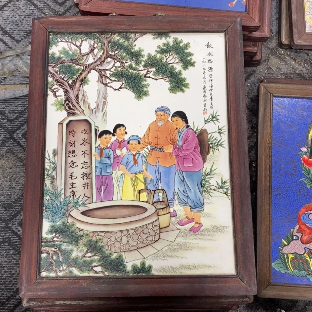瓷37*28 景德镇瓷板画柴窑烧制