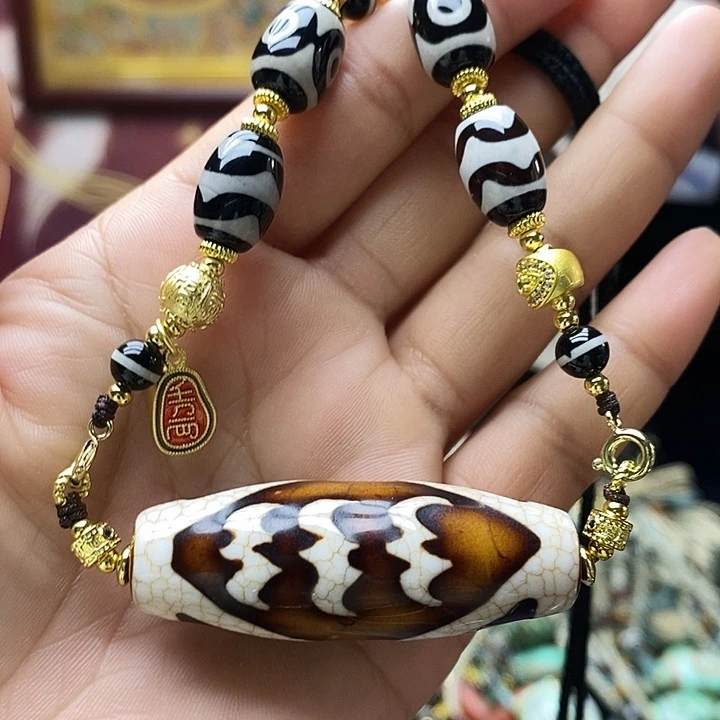 玛瑙/玉髓（覆膜）合金颈饰