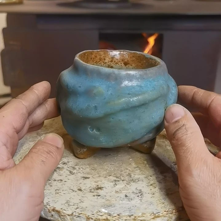 盘手工高温原矿窑变