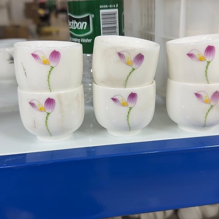 高端羊脂玉系列茶杯六个一组