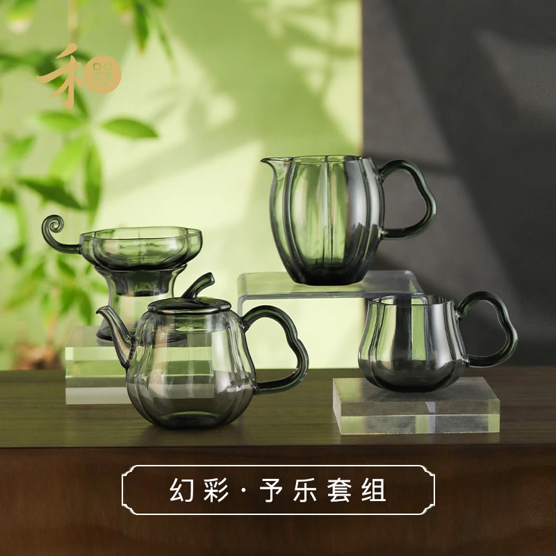 禾器幻彩·予乐套组 玻璃茶具套组 功夫茶具 套装 茶具套装