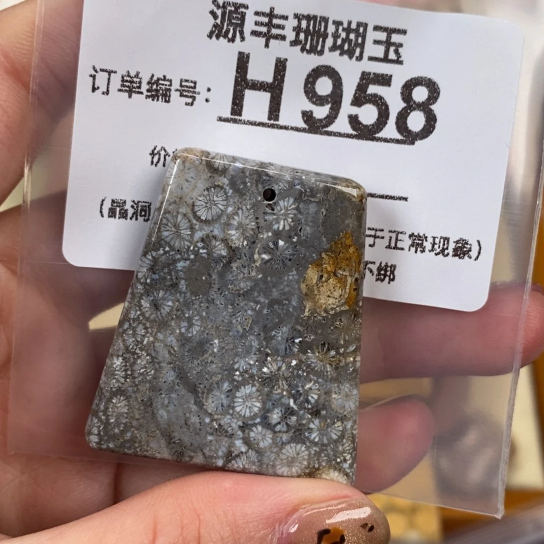 硅化玉颈饰未镶嵌天*?