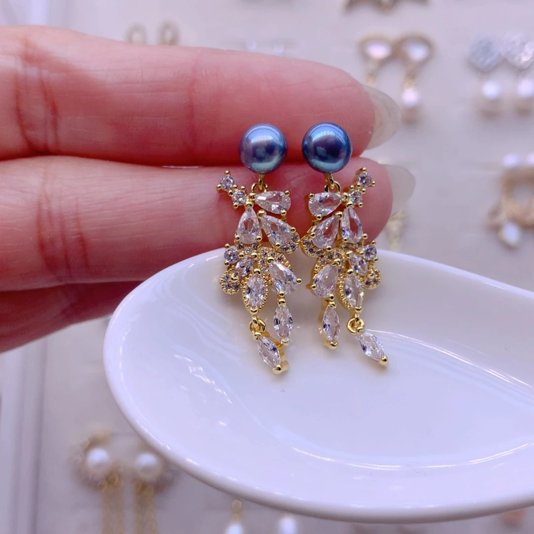 耳饰淡水珍珠合金