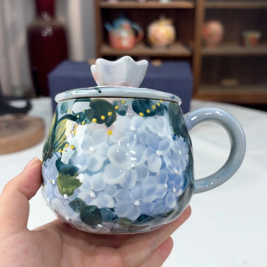 景德镇手绘高温釉下彩陶瓷茶具