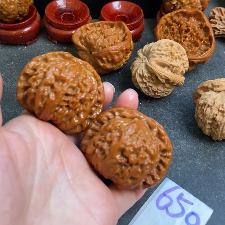 文玩核桃把件48白狮子650