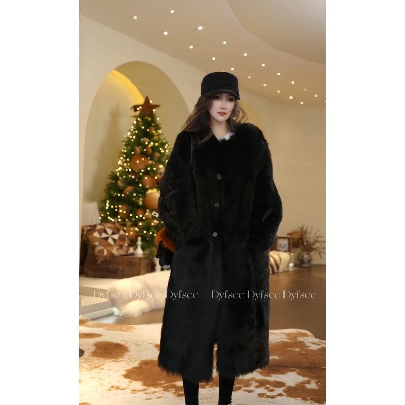 DYFS CC 2025  |  冷艳继承人  长款托卡羊皮毛一体件套52396