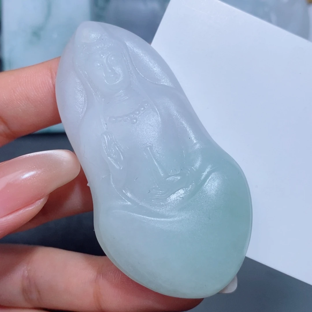 定制翡翠未镶嵌定制毛货翡翠挂件