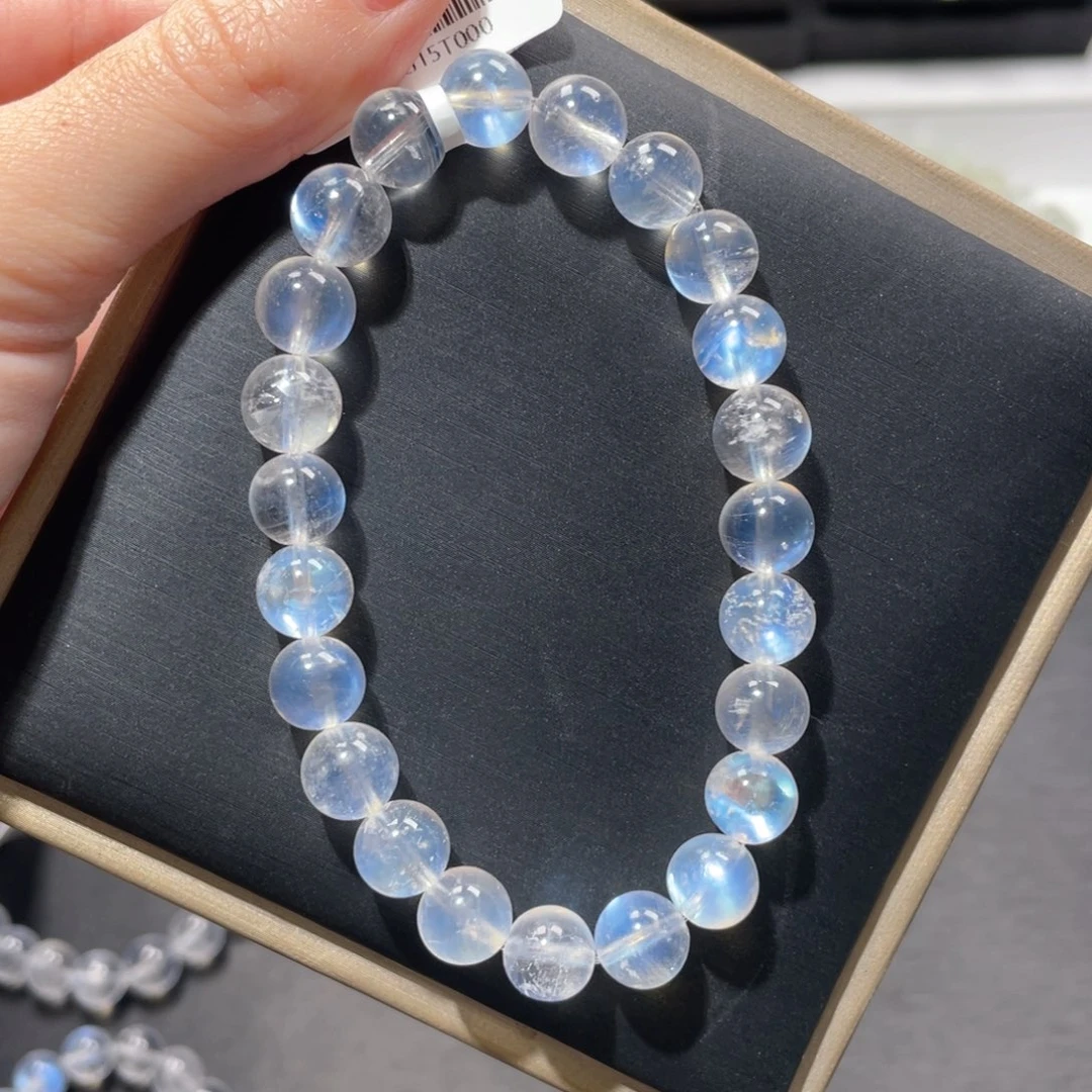 十***女未镶嵌手链长石蓝月光8.6m