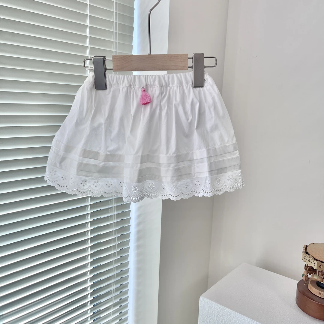 韩单 abs 25夏款 白色 百搭洋气 安全裤半裙