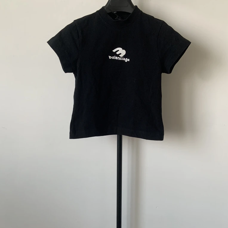 99新 Balenciaga/巴黎世家 印花圆领短袖T恤 修身版型 01715