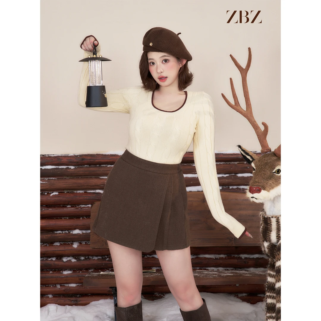 周白子11/25 20:00新品【厚糯抗静电·绒感黄油衫】柔弹毛衣ZTWP3300