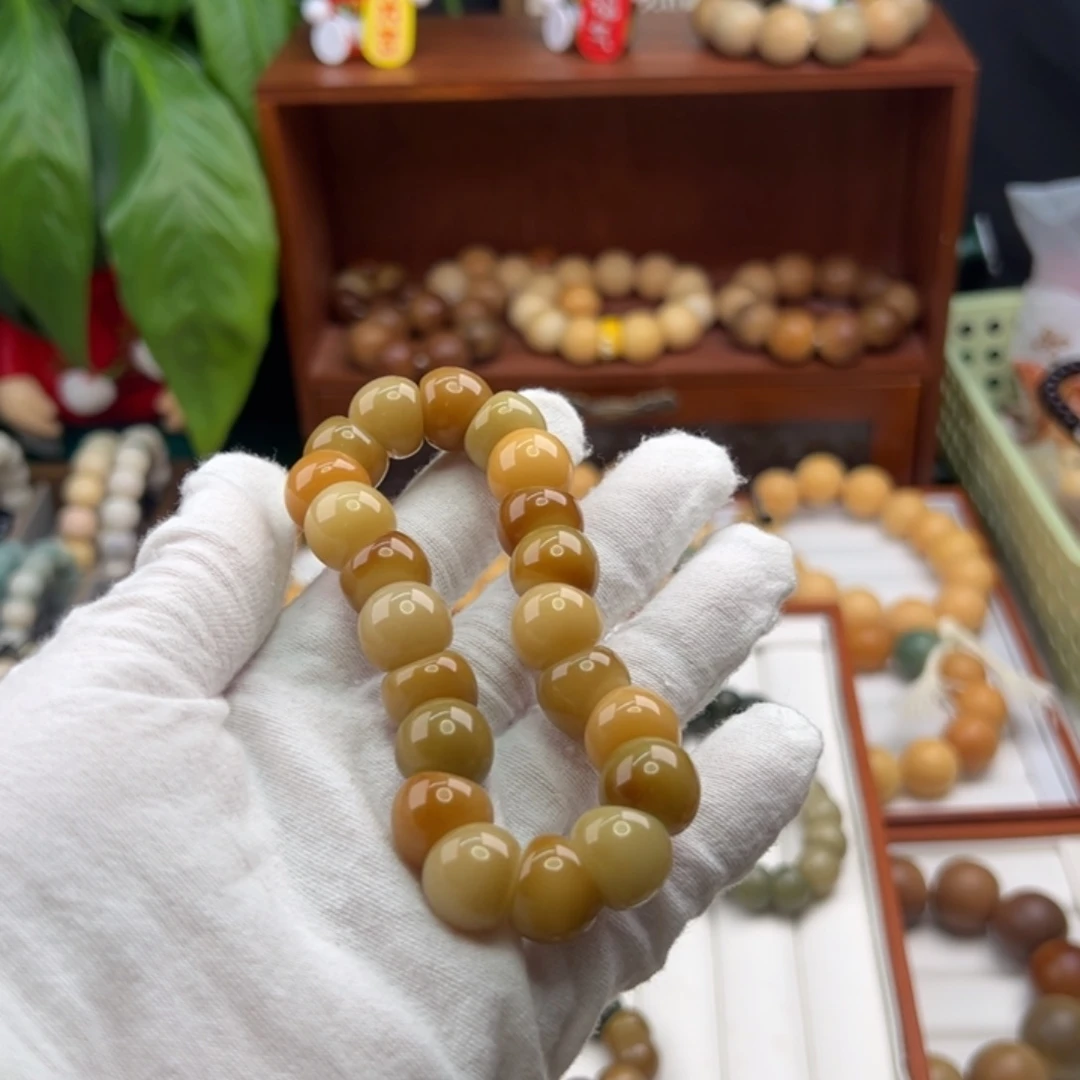 菩提根/象牙果手串卡14蒜瓣微瑕