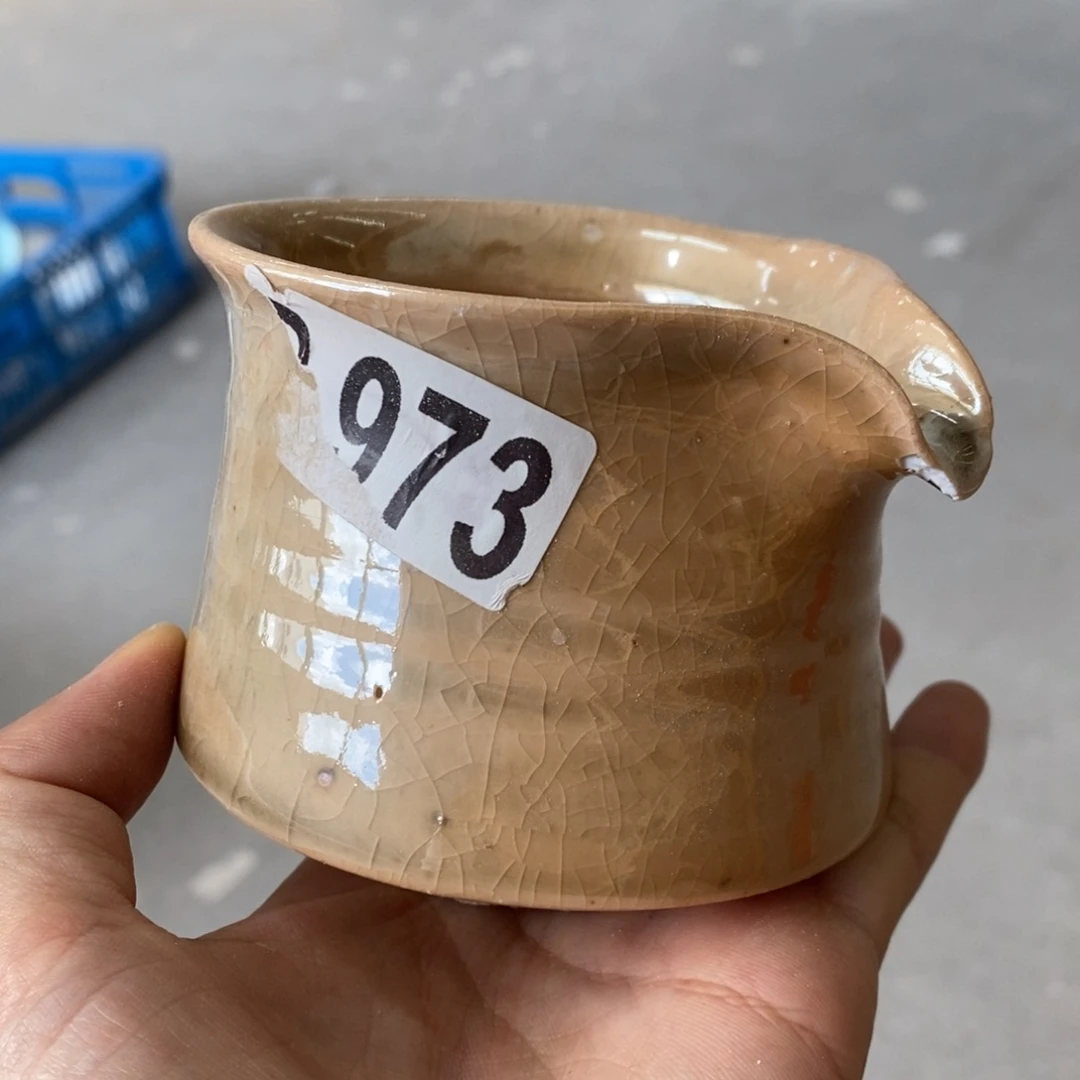 陶园柴烧，精品高货973瑕疵摆件