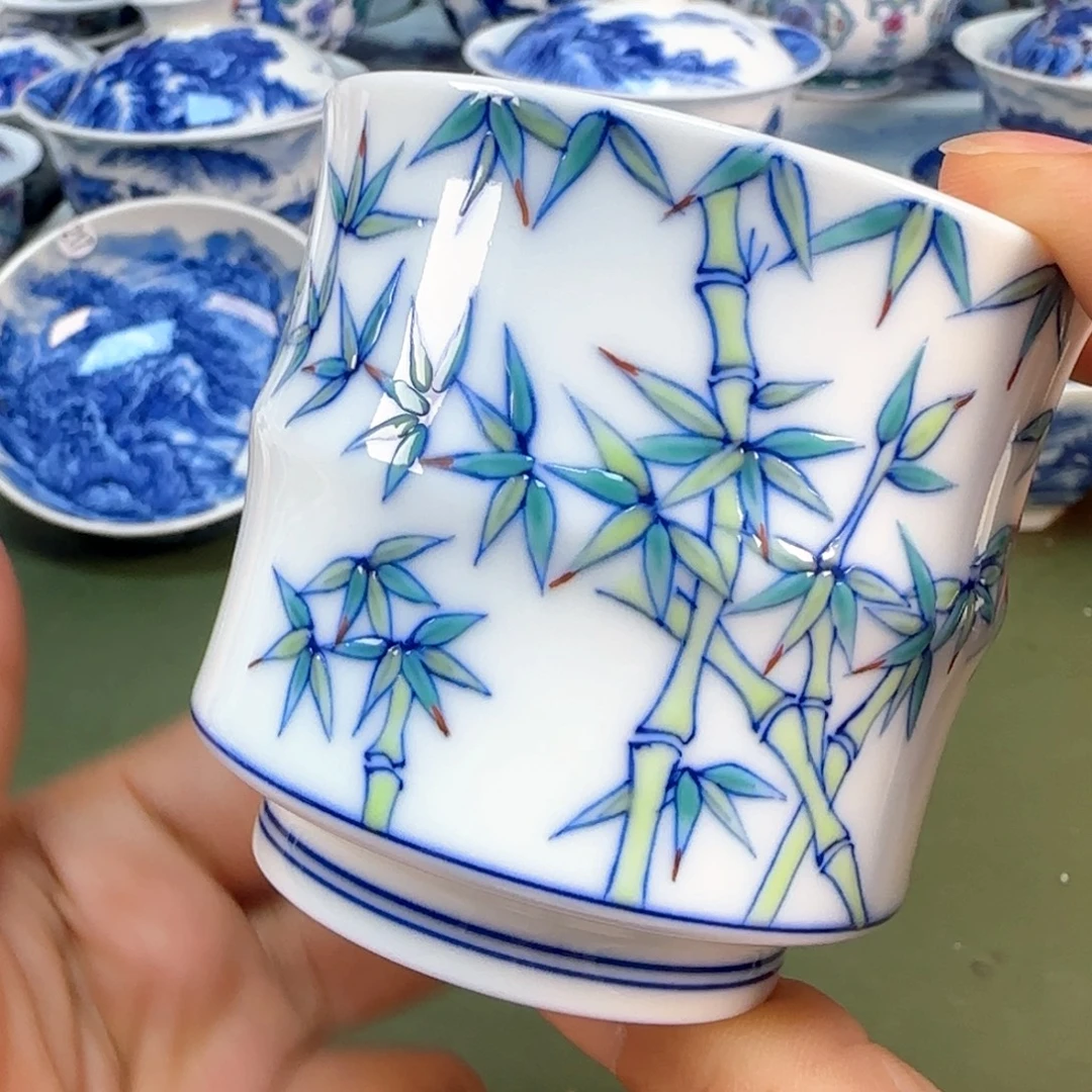 景德镇纯手绘茶具圆圆240