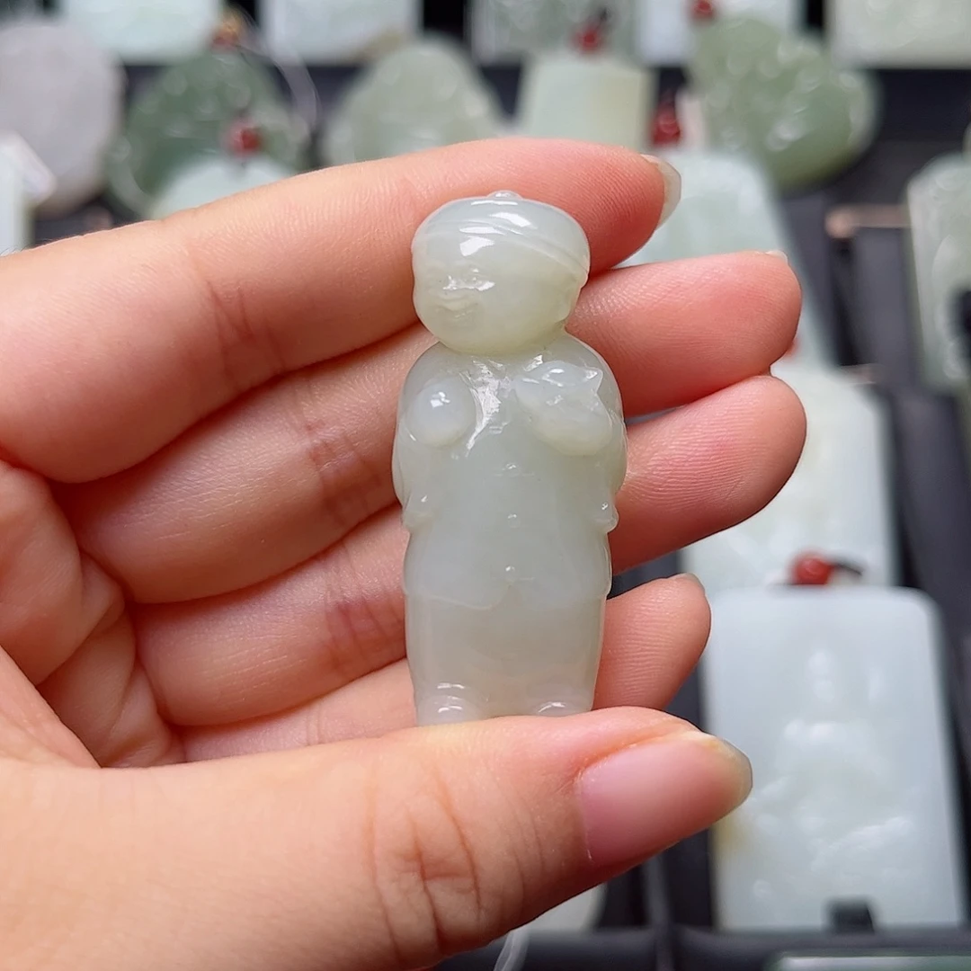 和田玉未镶嵌挂件