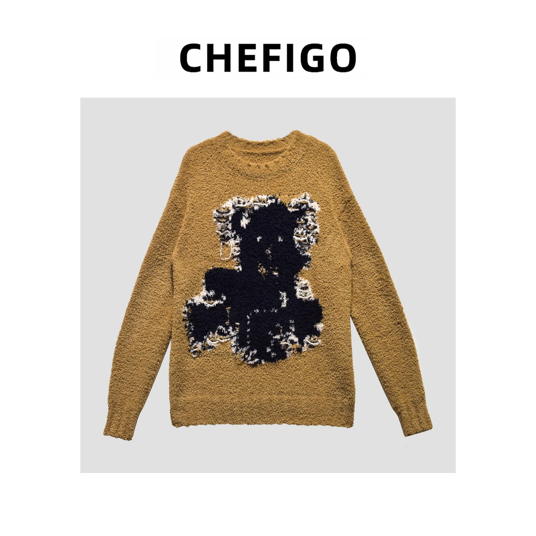 CHEFIGO软糯小熊毛衣