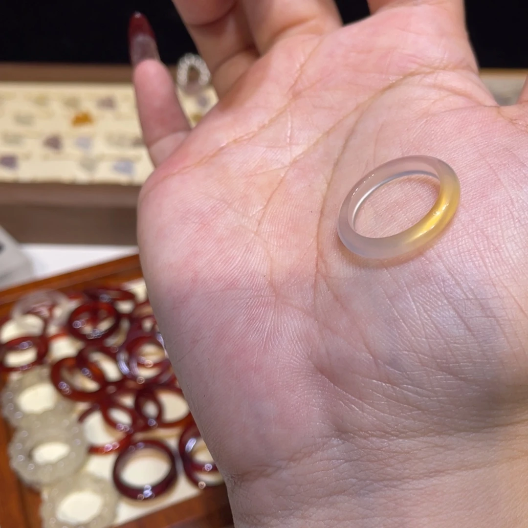 玛瑙/玉髓未镶嵌戒指210号港13