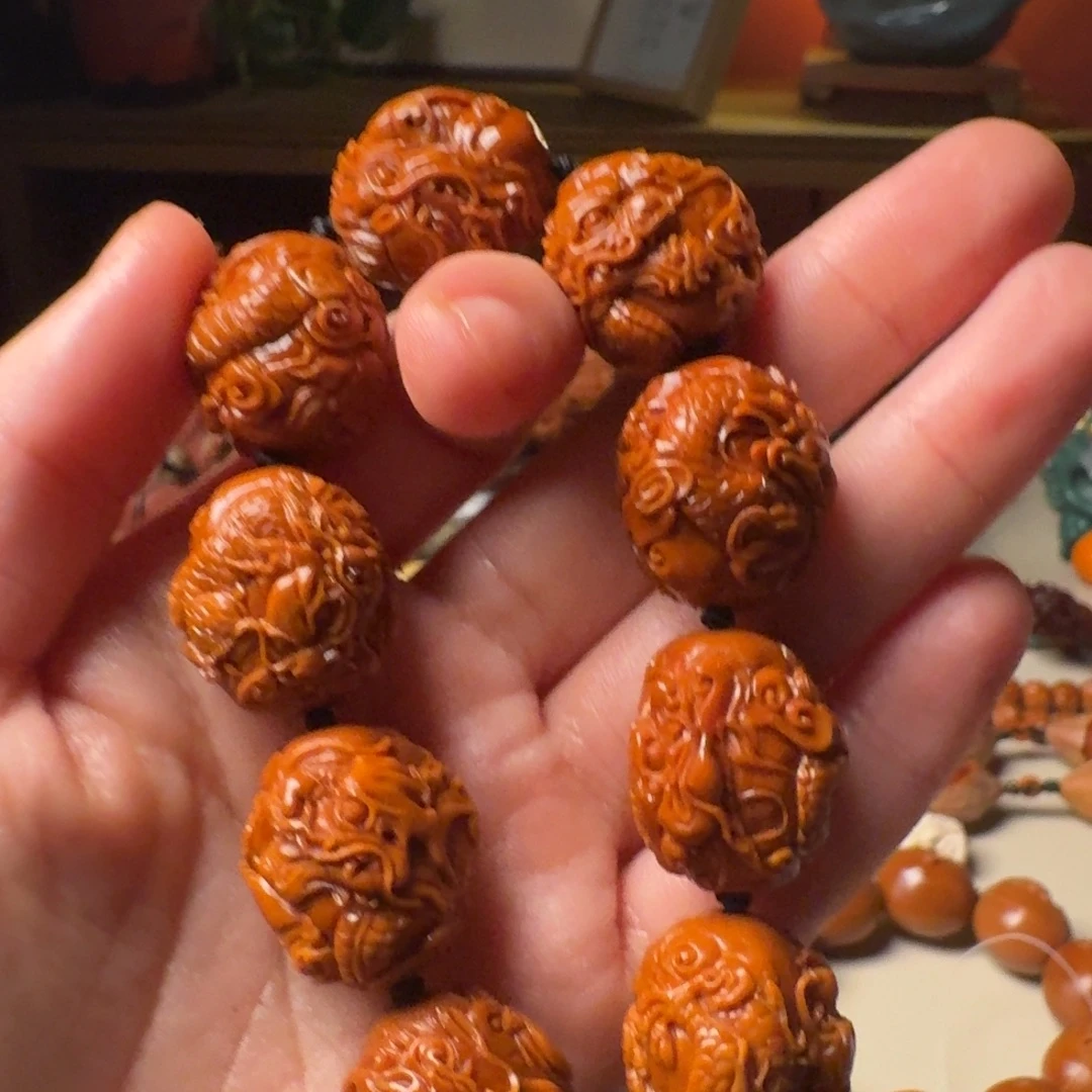 张***帅手串/手链橄榄核手工龙