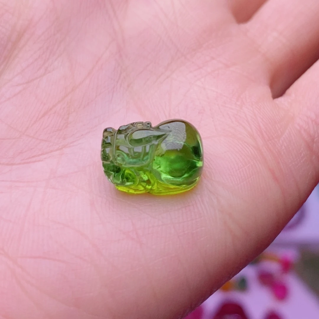 颈饰未镶嵌碧玺貔貅单颗yy