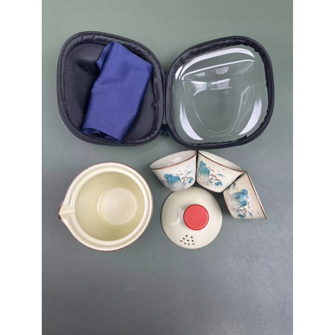 黄汝山水千里江山三杯旅行套D10