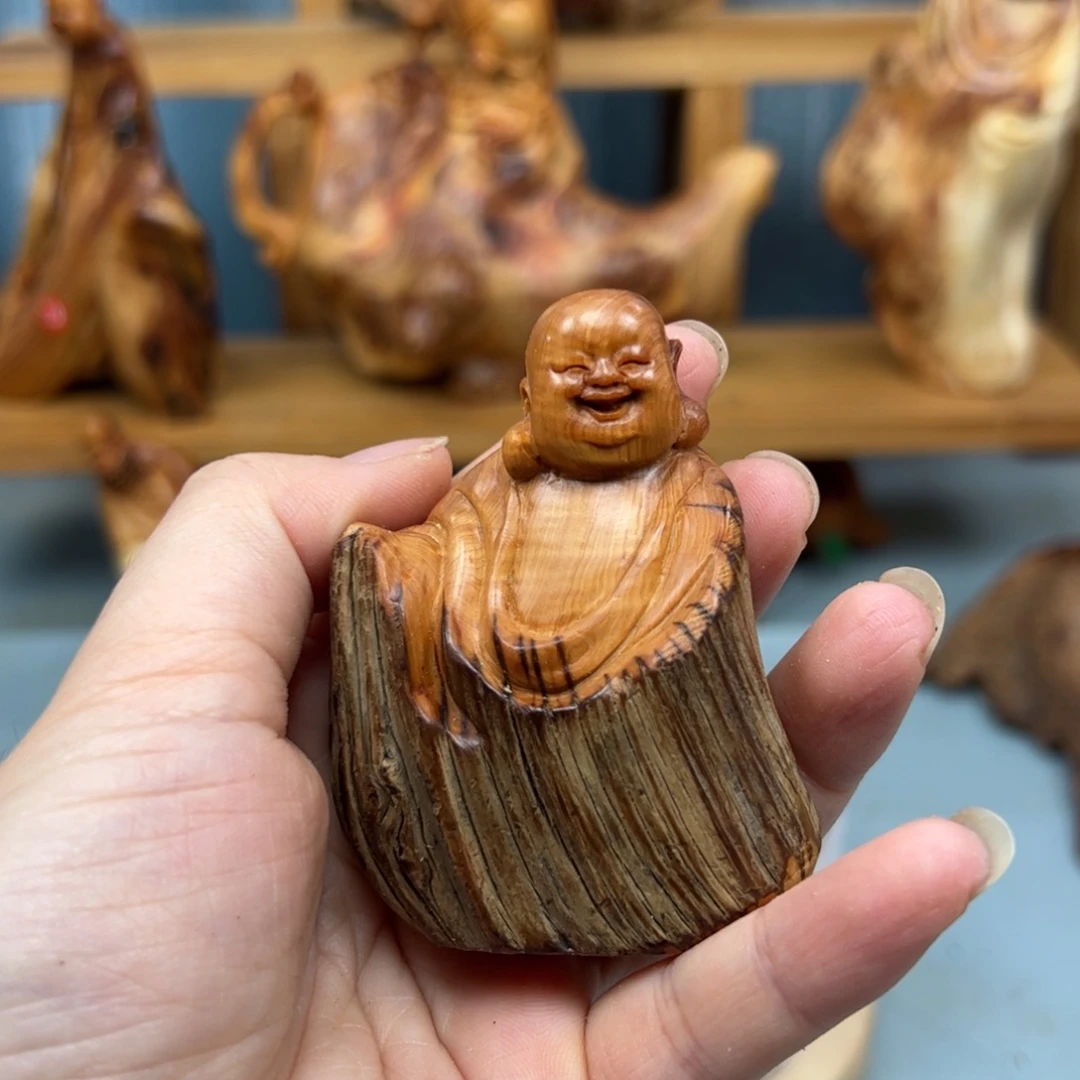 用***9木崖柏木摆件手把件，