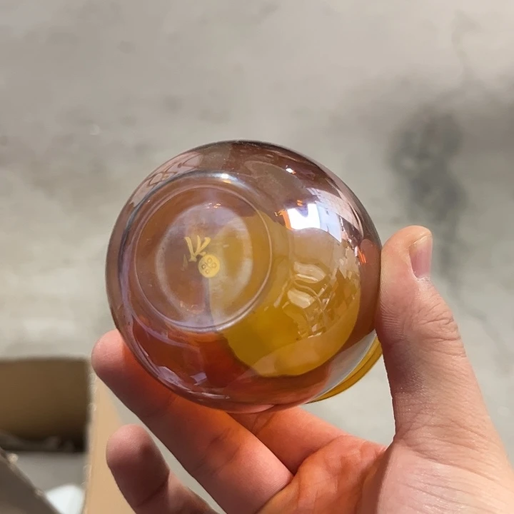 孤品 琥珀无耳公道杯