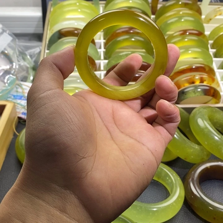 蛇纹石玉合金手镯52.6