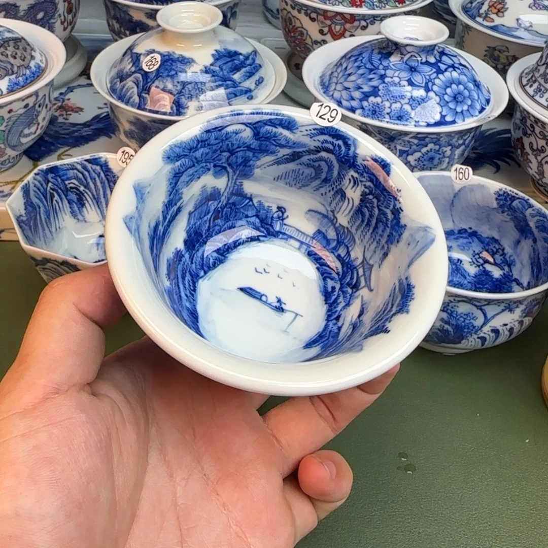 彦祖纯手工手绘茶具129