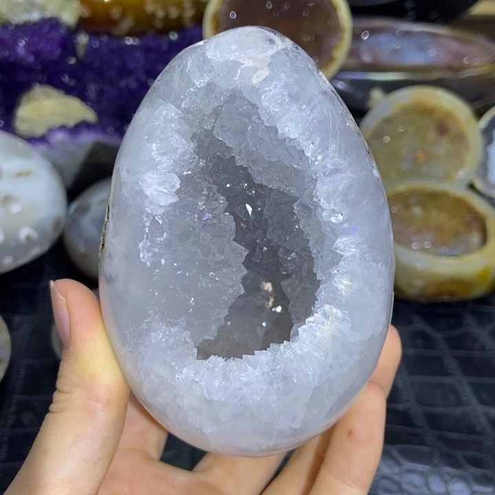 未镶嵌水晶珠宝半成品恐龙蛋