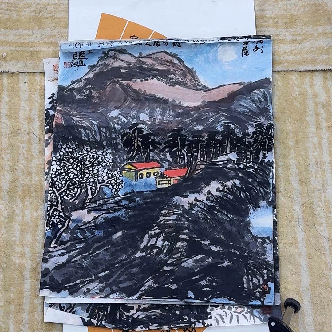 国画小尺幅手绘作品